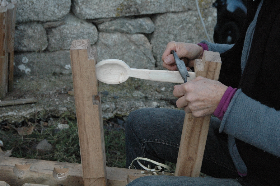 Atelier travail du travail du bois à la ferme