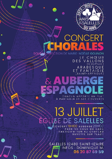 Concert Chorales et Auberge Espagnole
