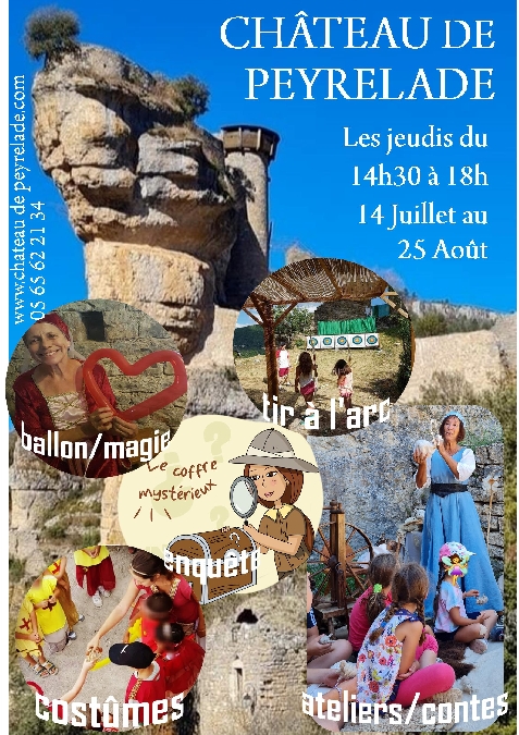 Animations enfants - Château de Peyrelade - ACALP
