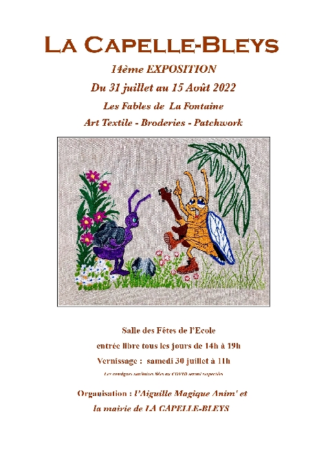 Exposition d'Art textile « les fables de La Fontaine »