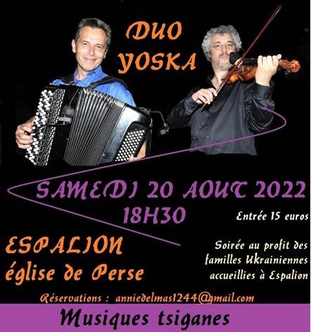 Concert Duo YOSKA : Musiques tsiganes