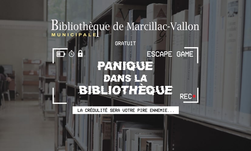 Escapes games à la bibliothèque - Marcillac-Vallon