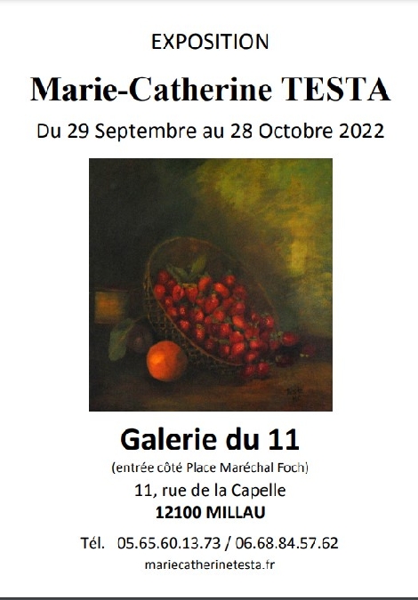 Exposition Marie-Catherine Testa - Galerie du 11