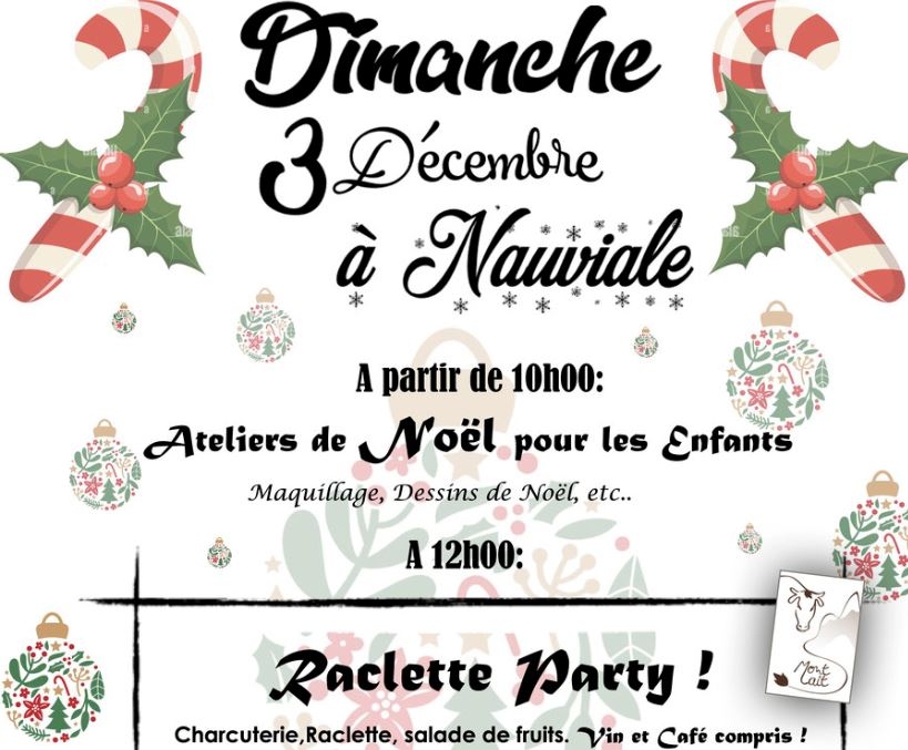 Animation de Noel et raclette party
