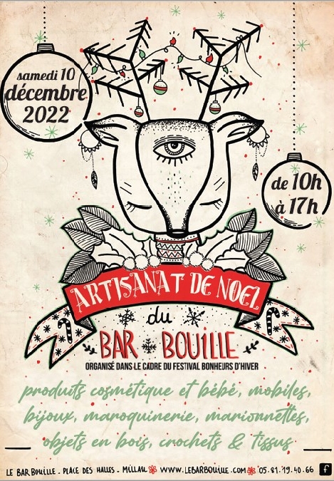 Festival Bonheurs d'Hiver - Marché de Noël et ateliers parents / enfants au Bar'bouille
