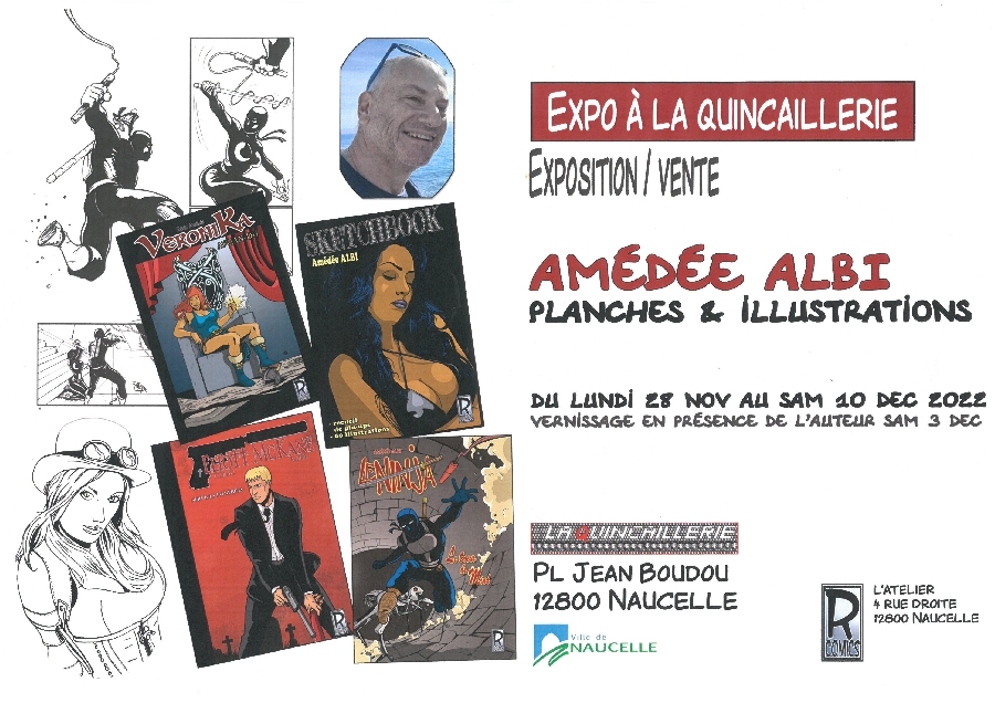 Expo/Vente planches et illustrations Amédée Albi
