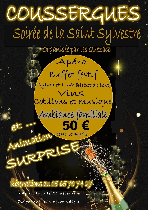 Réveillon de la Saint Sylvestre à Coussergues