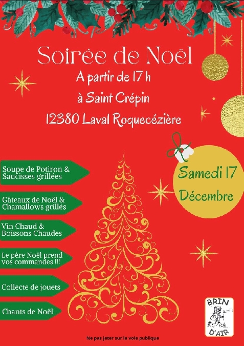 Soirée de Noël à St Crépin