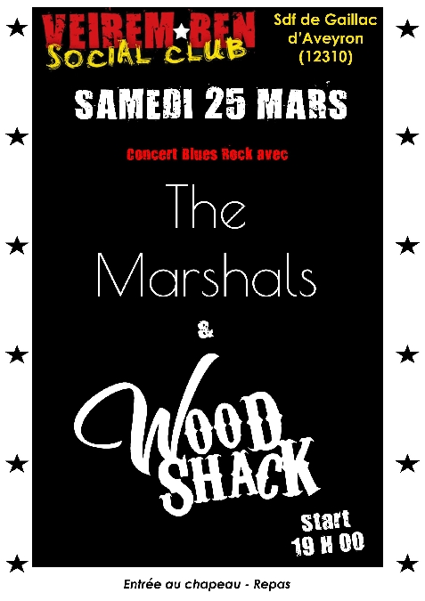 Concert avec The WoodShack and The Marshals
