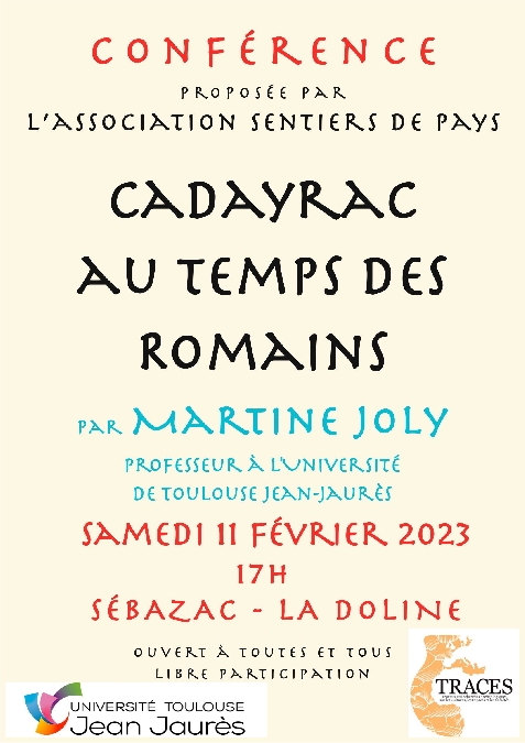 Conférence : Cadayrac au temps des Romains