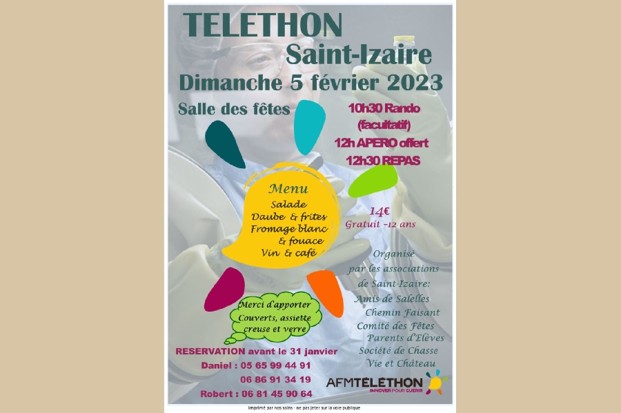 Téléthon à Saint-Izaire