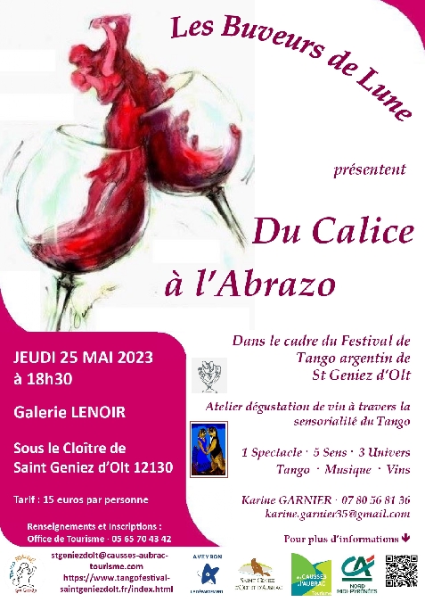 Atelier dégustation de vin : Festival de Tango Argentin à St Geniez d'Olt