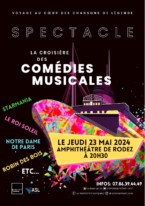 Spectacle : La Croisière des Comédies Musicales
