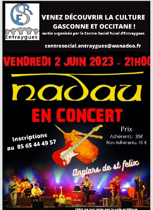 Nadau en concert à Anglars de St Félix