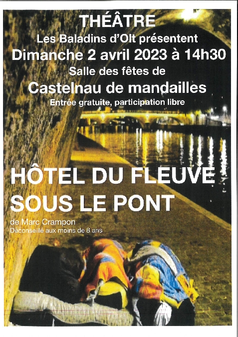 Théâtre : Hôtel du fleuve sous le pont