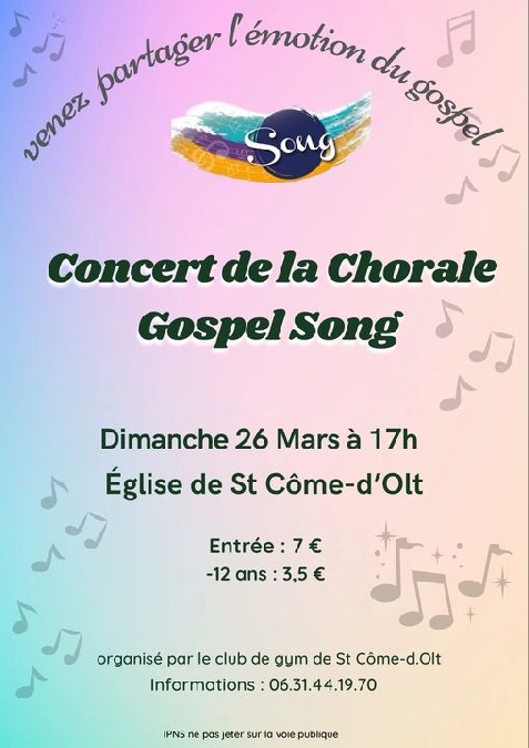 Concert de la chorale Gospel Song