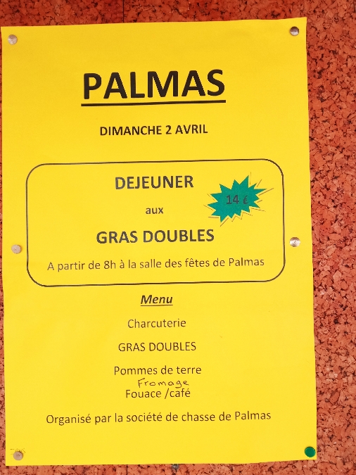 Déjeuner aux gras doubles