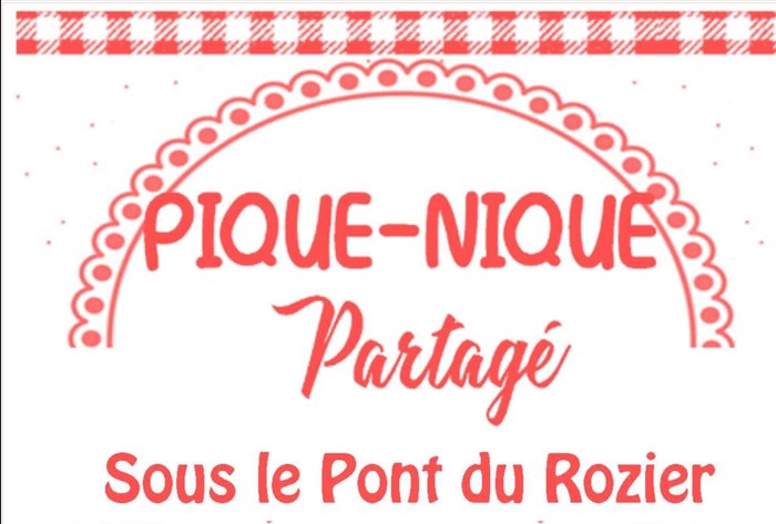 Pique-nique sous le pont du Rozier