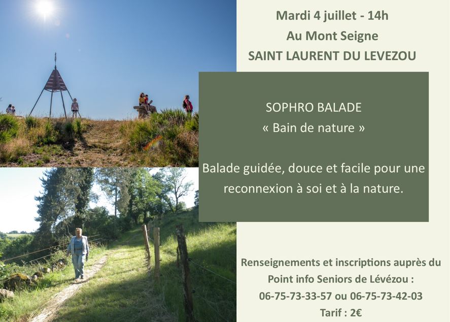 SOPHRO BALADE- Bain de nature- Le Monseigne
