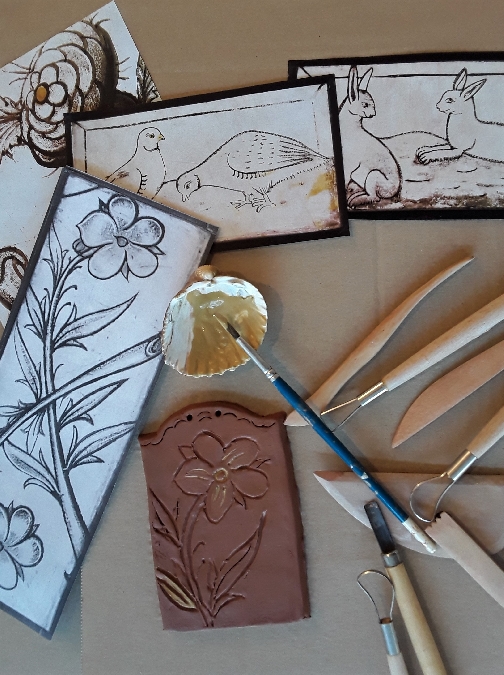 Atelier au musée Fenaille : ornements.