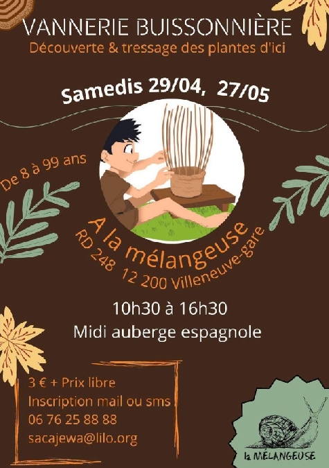 Vannerie sauvage à la Mélangeuse