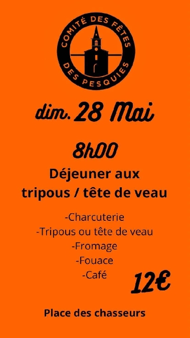 Déjeuner aux tripous / Tête de veau