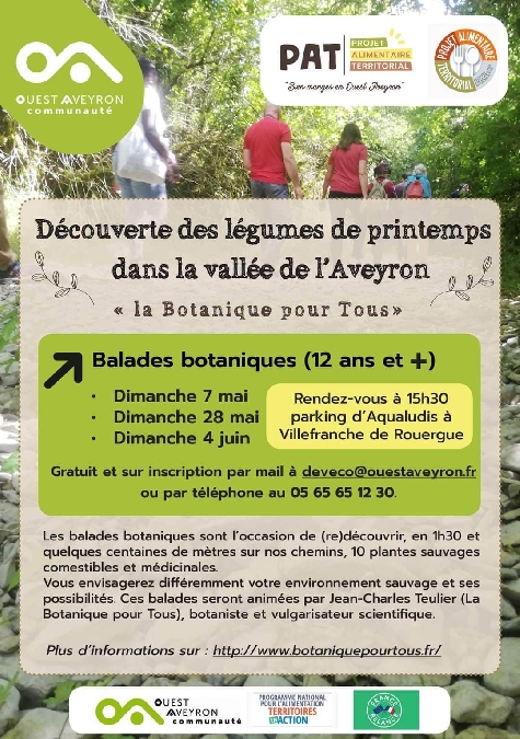 Les Balades Botaniques à Villefranche de Rouergue