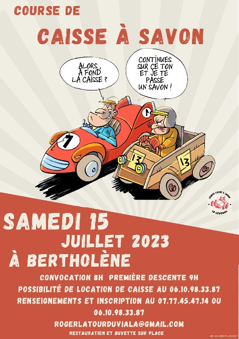 Course de caisse à savon à Bertholène