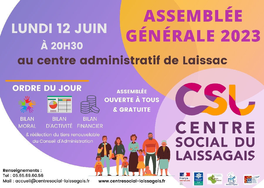 Assemblée Générale du Centre Social du Laissagais