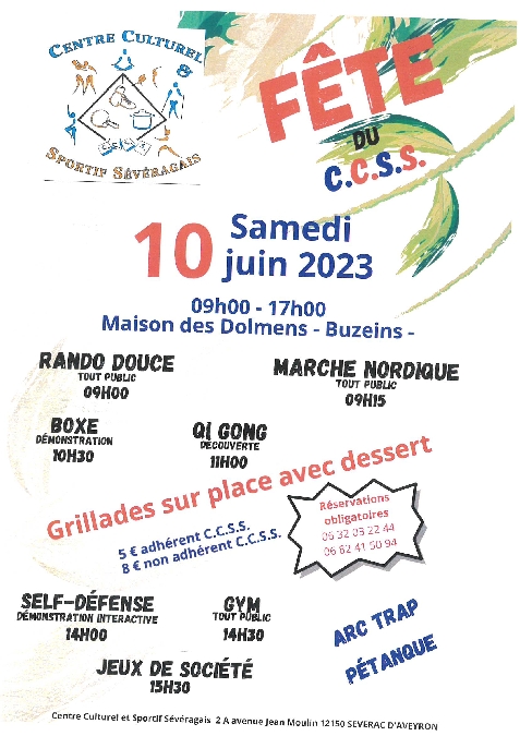 Fête du Centre Culturel et Sportif du Sévéragais