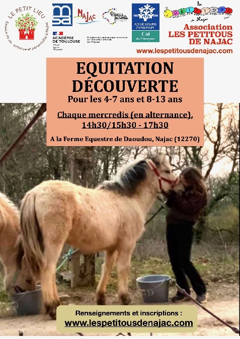 Equitation découverte 8-13 ans à la Ferme du Daoudou