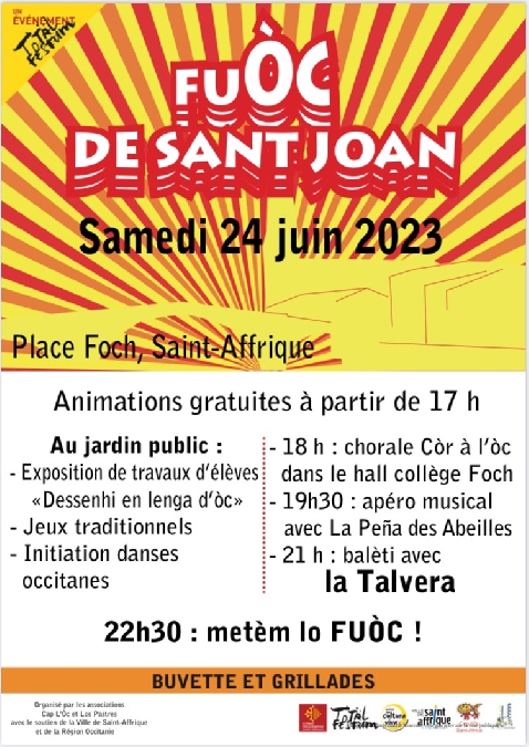 Feu de la Saint Jean Le 24 juin 2024