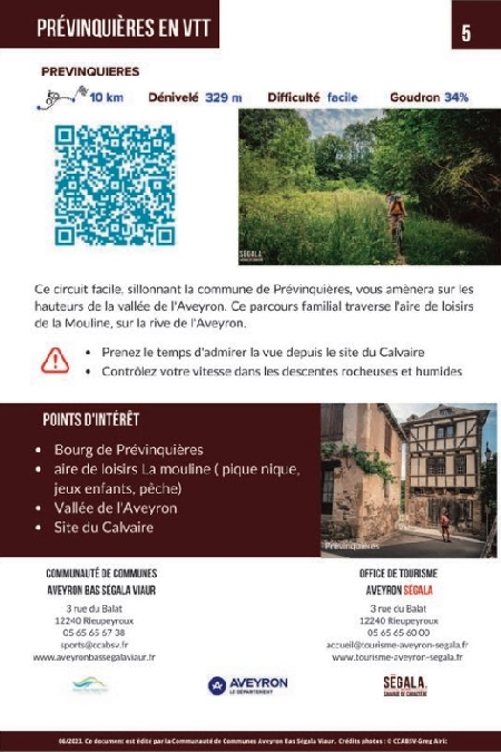 circuit VTT VAE - Prévinquières en VTT