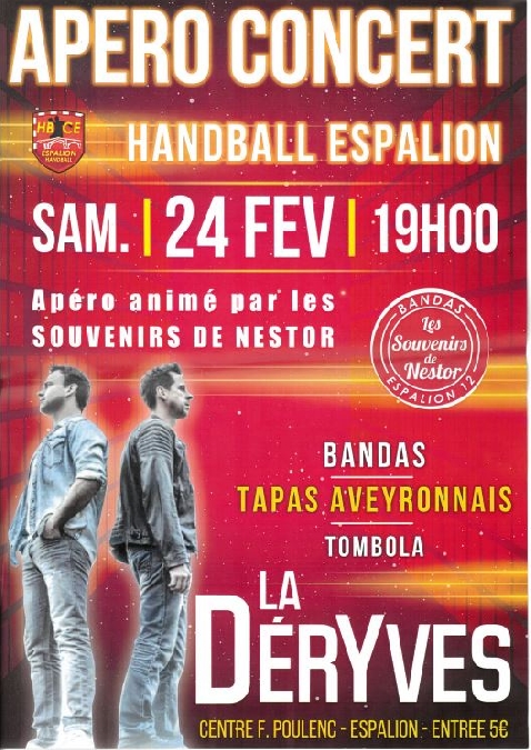 Apéro concert du handball club d'Espalion