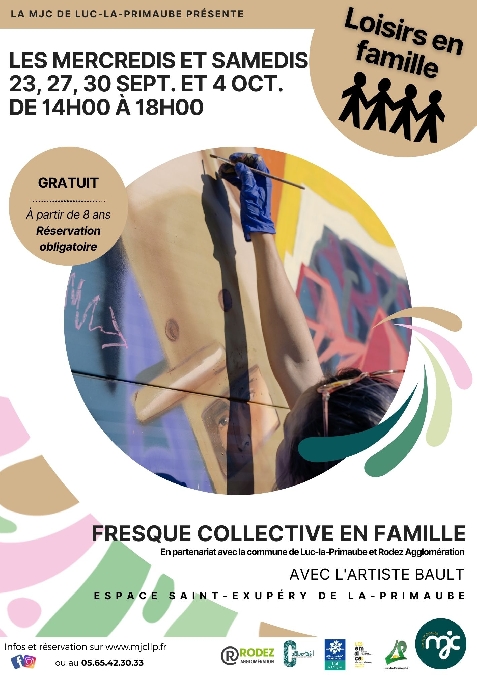 LOISIRS EN FAMILLE : Fresque collective