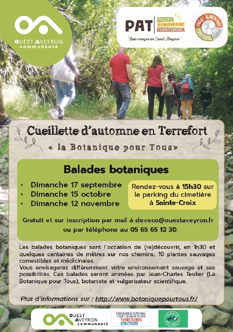 Cueillette d'automne en Terrefort à Sainte-Croix