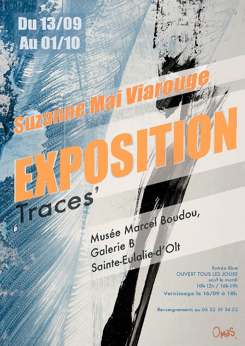 Exposition Traces' au Musée Marcel Boudou à St Eulalie-d'Olt