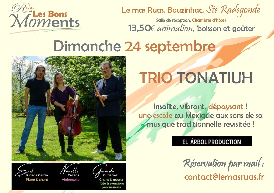 Concert : Trio Tonatiuh