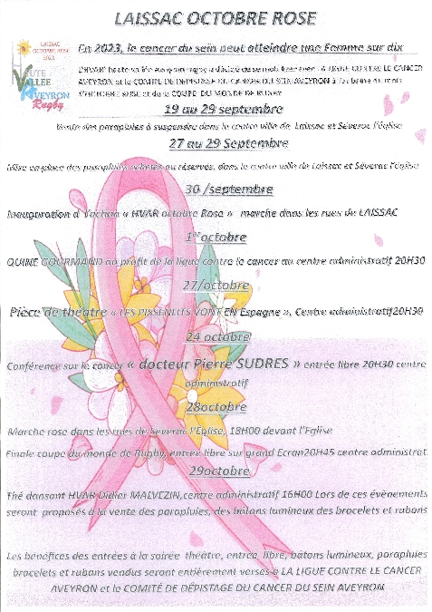 Marche rose à Laissac
