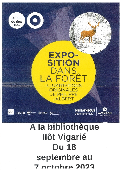 Exposition à la bibliothèque de Laissac