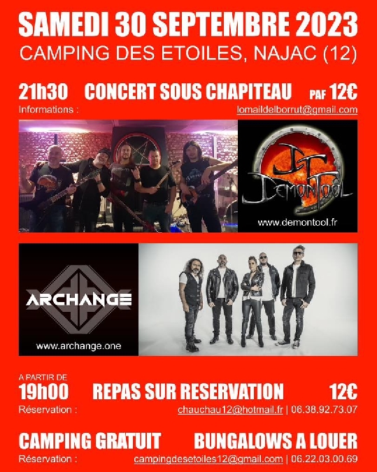 Soirée concert au Camping des étoiles