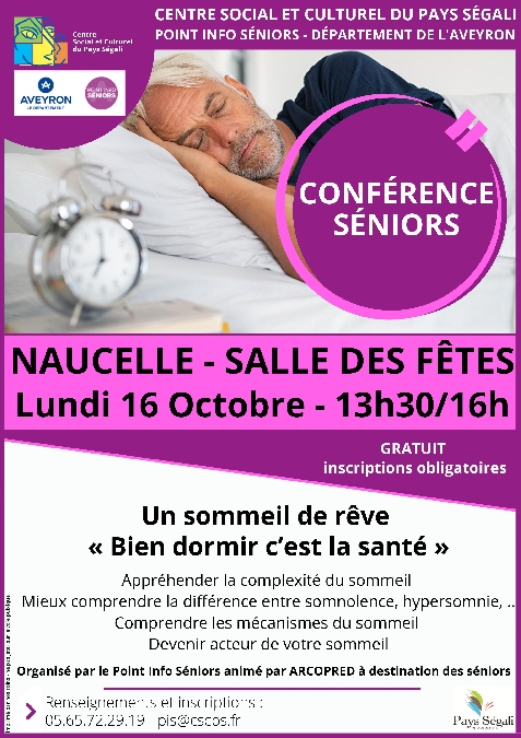 Conférence Seniors : un sommeil de rêve