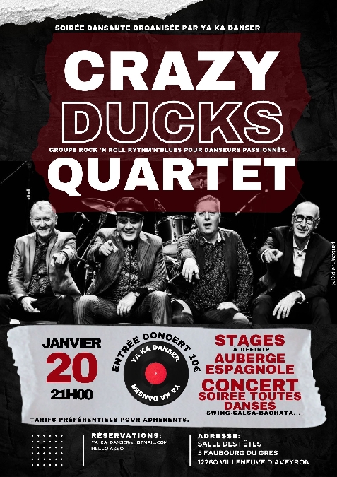 Soirée dansante avec Crazy Ducks Quartet