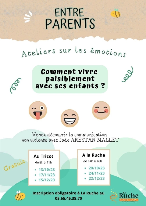Atelier sur les émotions au Centre Social CAF de Villefranche