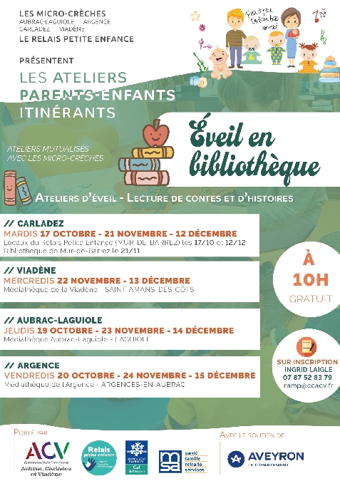 les ateliers parents-enfants : Eveil en bibliothèque