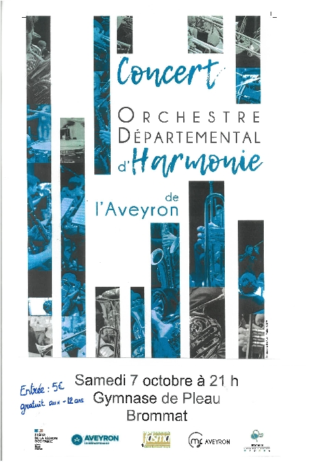 Concert de l'orchestre départemental d'Harmonie de l'Aveyron
