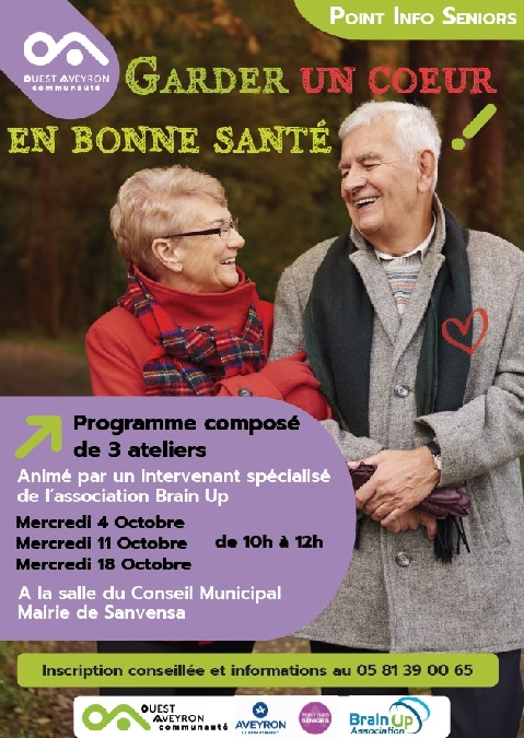 Ateliers : « Gardez un coeur en bonne santé »