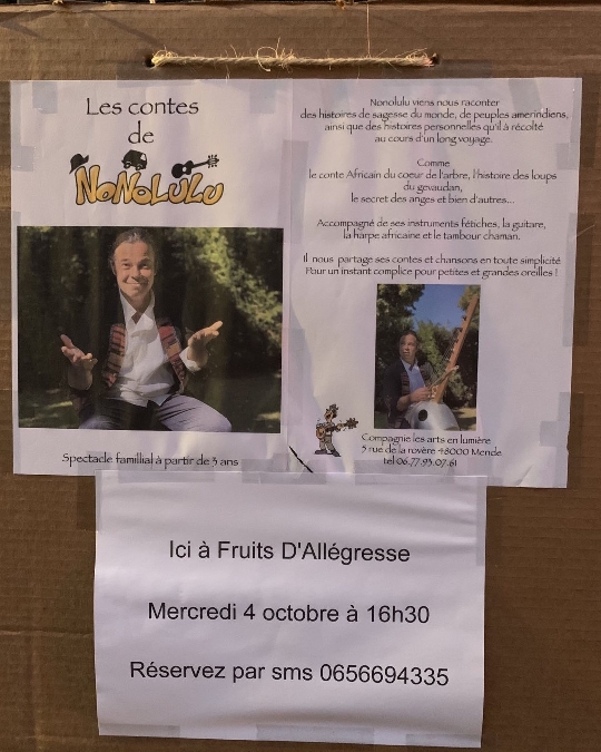 Les contes de NoNoLuLu par la compagnie Fruits d'Allégresse