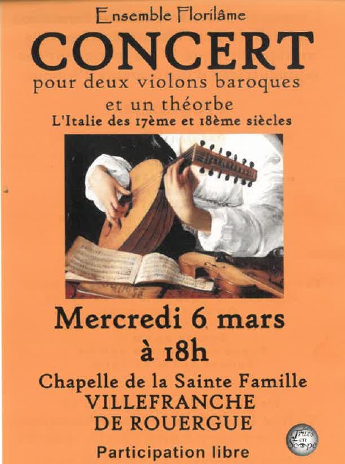 Concert baroque à la Chapelle Sainte Emilie de Rodat