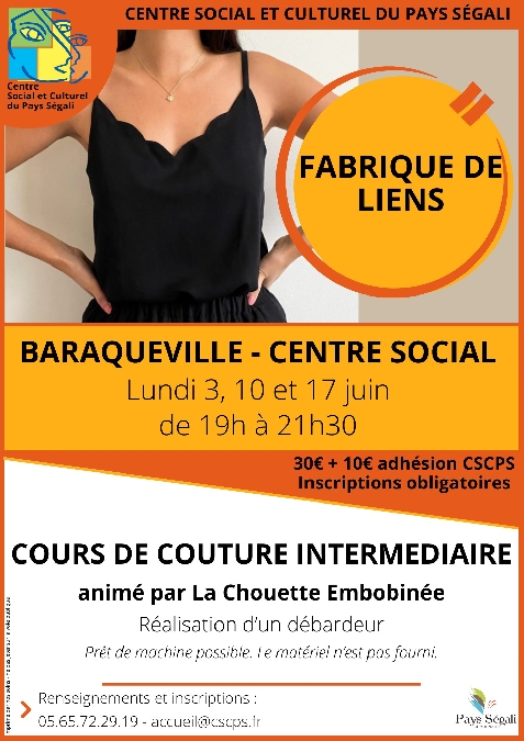 Cours de couture niveau intermédiaire en 3 sessions null France null null null null